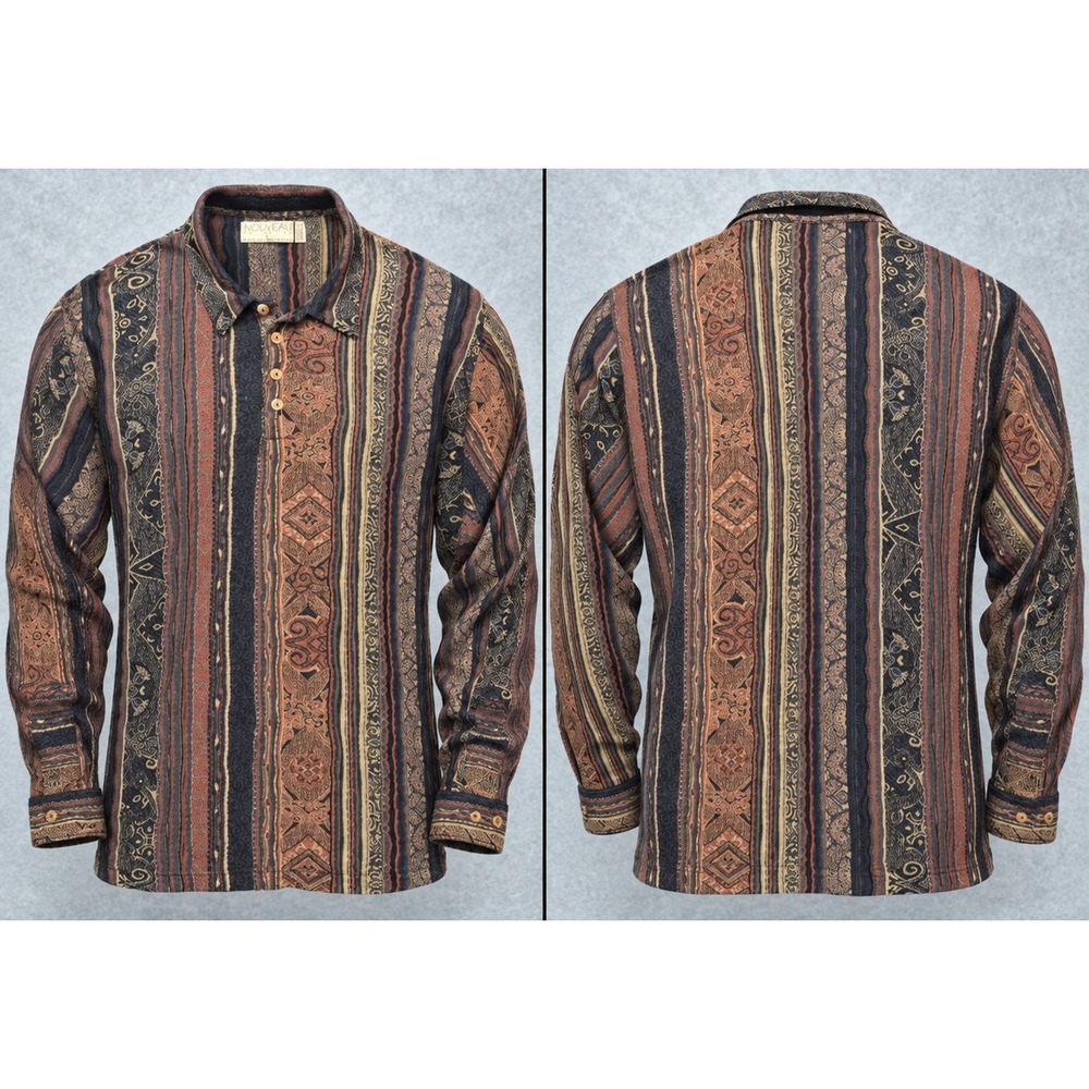 Vintage Coogi Australia Shirt Mens L Nouveau Polo Mercerised Cotton Coogiecore